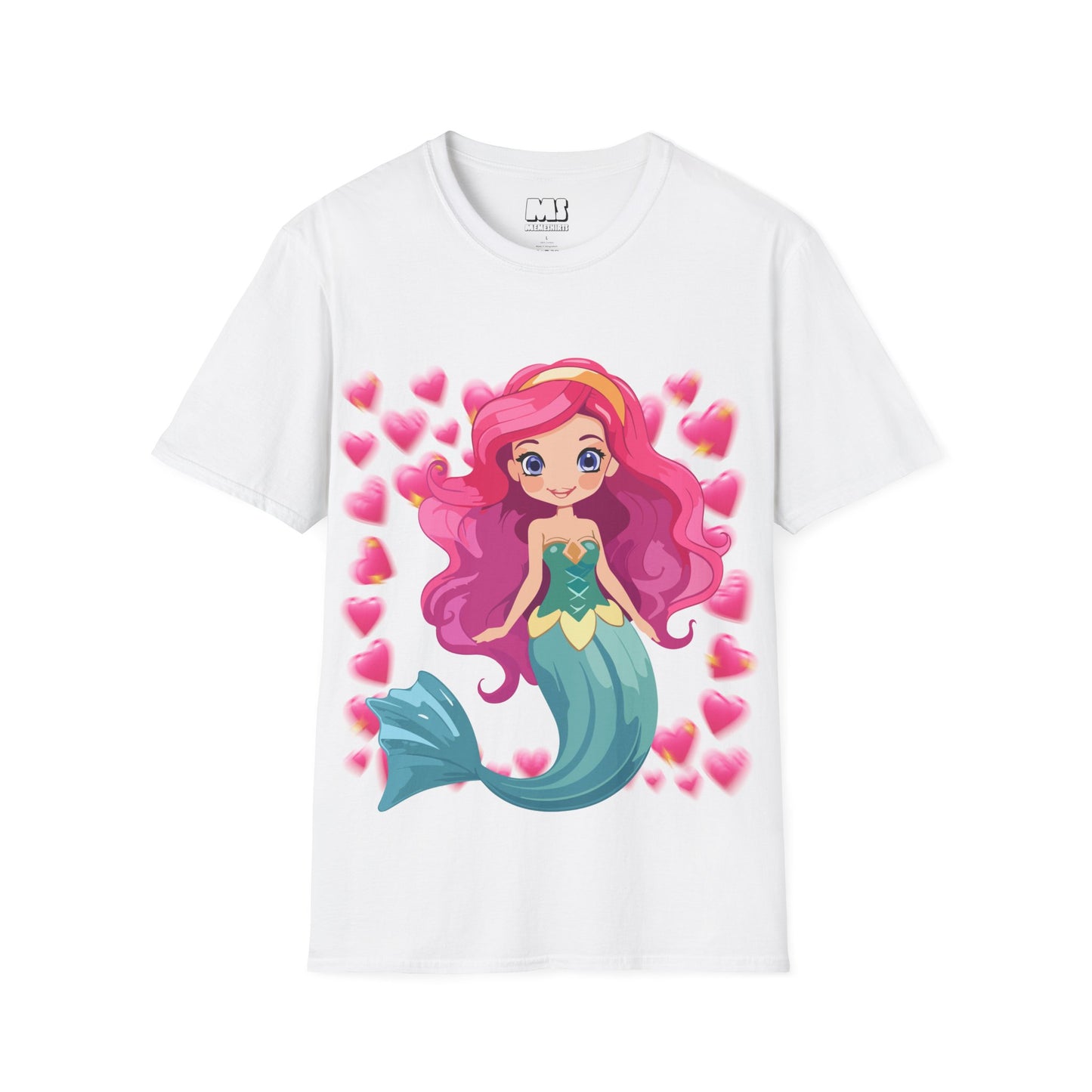 Cute Mermaid Graphic T-Shirt for Kids and Teens