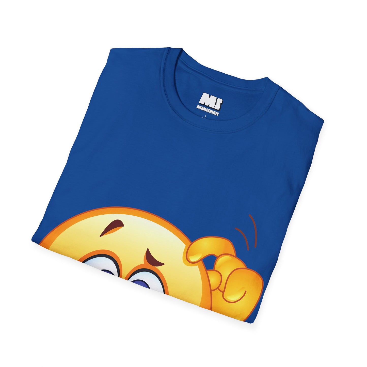 Surprised Emoji Unisex Softstyle T-Shirt – Fun, Casual Wear for Everyday Smiles