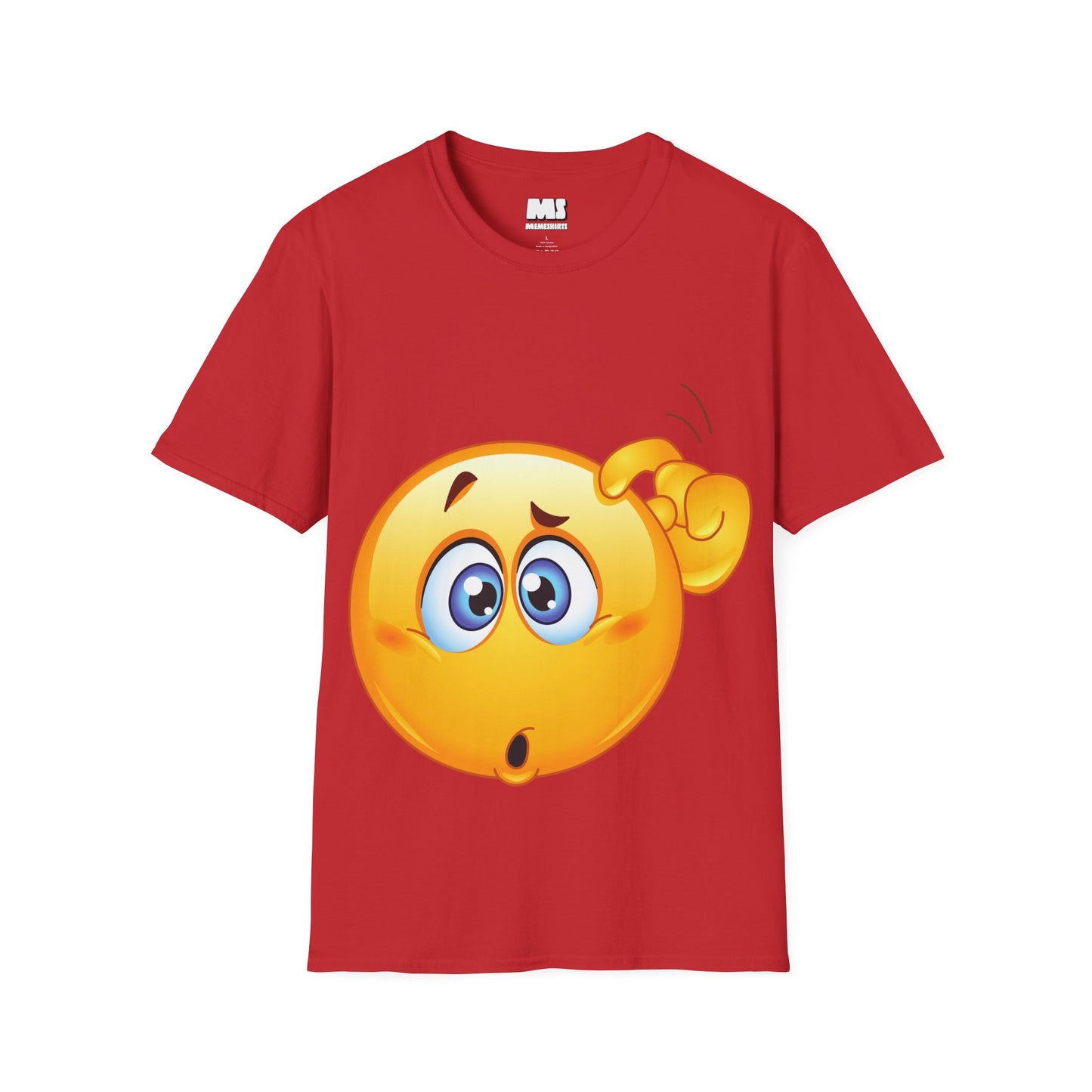 Surprised Emoji Unisex Softstyle T-Shirt – Fun, Casual Wear for Everyday Smiles