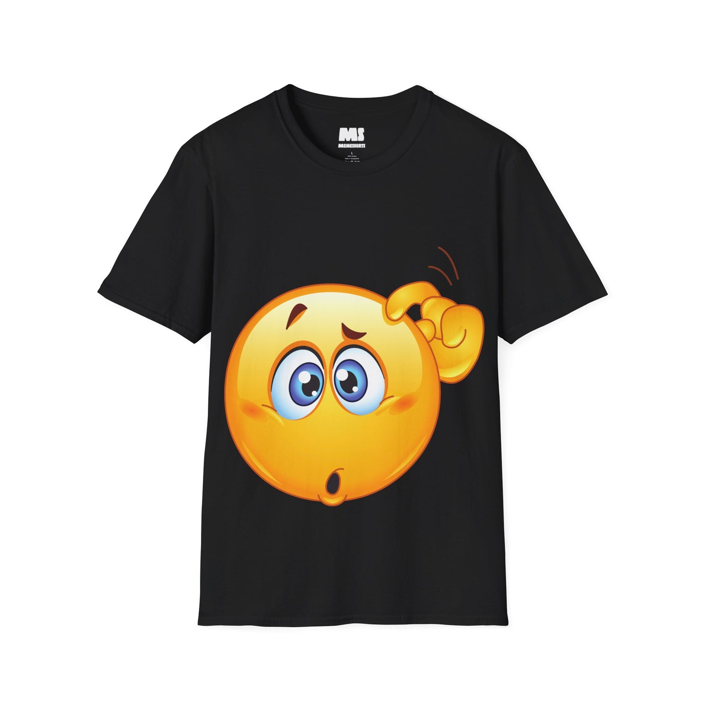 Surprised Emoji Unisex Softstyle T-Shirt – Fun, Casual Wear for Everyday Smiles