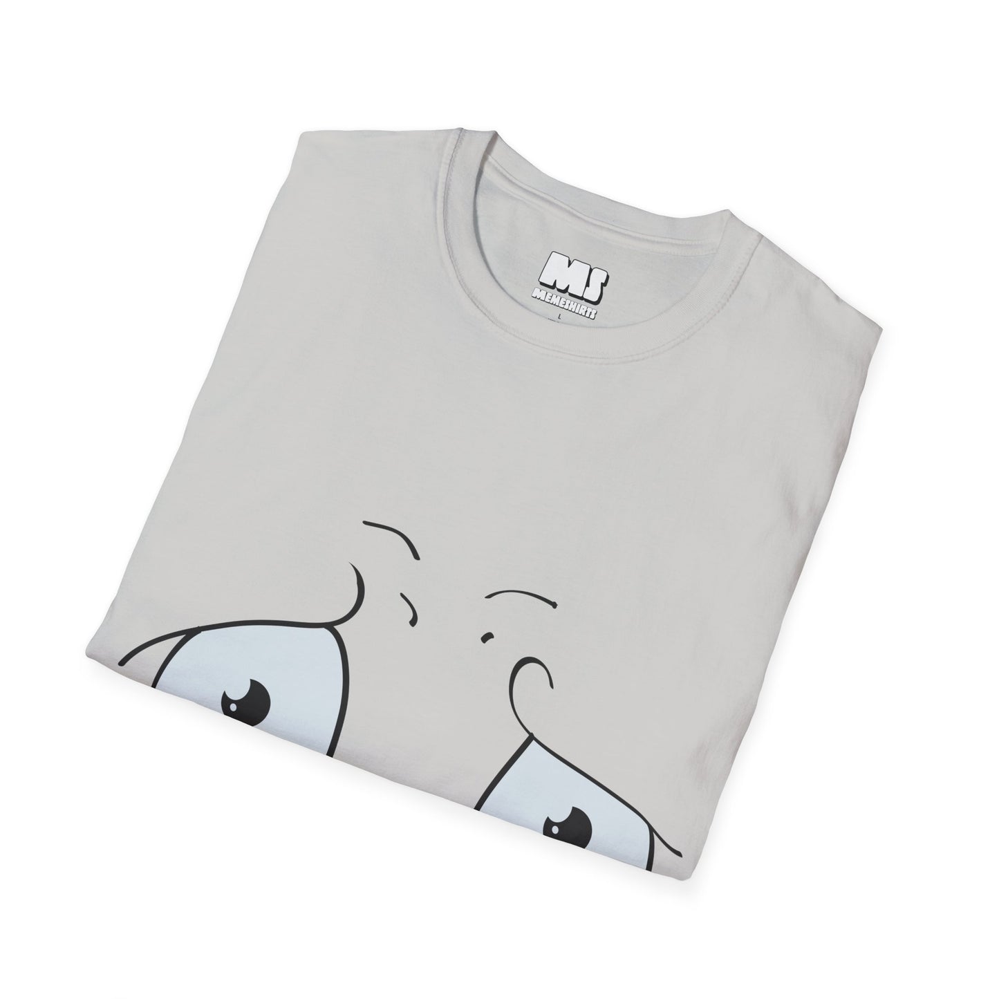 Emotional Cartoon Face T-Shirt | Unisex Softstyle Tee for Comfort & Expression