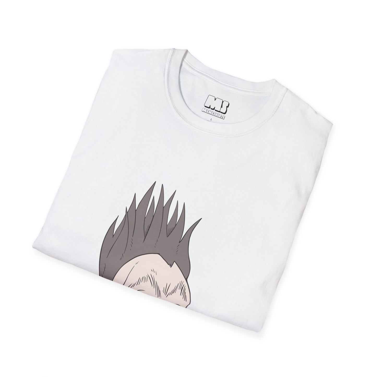 Funny Graphic Unisex Softstyle T-Shirt - Shouting Face Design