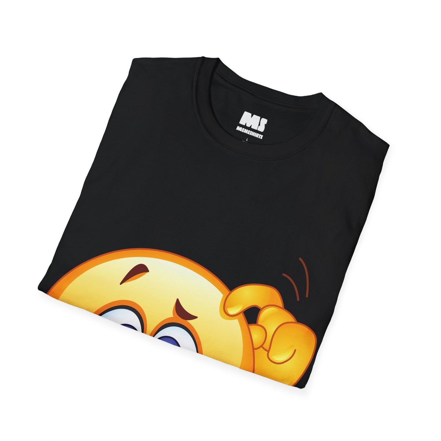 Surprised Emoji Unisex Softstyle T-Shirt – Fun, Casual Wear for Everyday Smiles