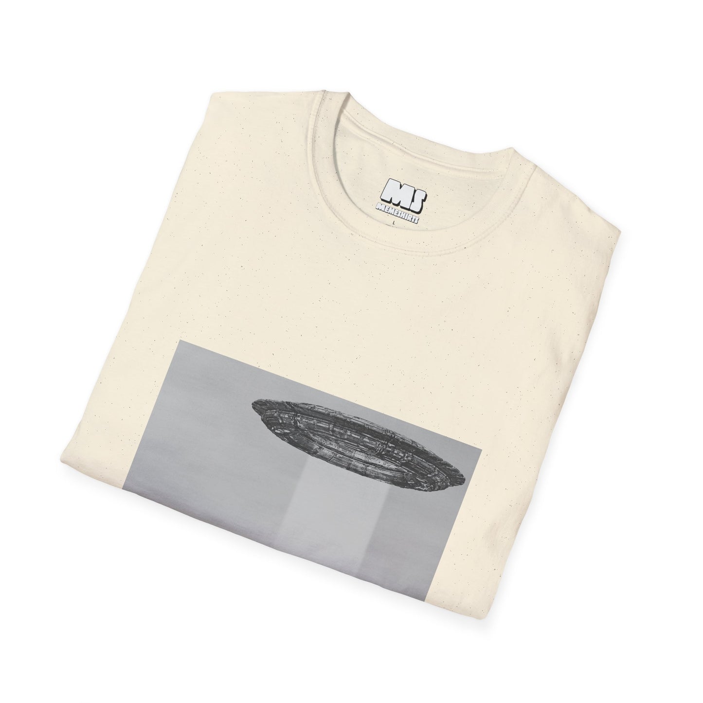 Vintage Style UFO Encounter Graphic Unisex Softstyle T-Shirt