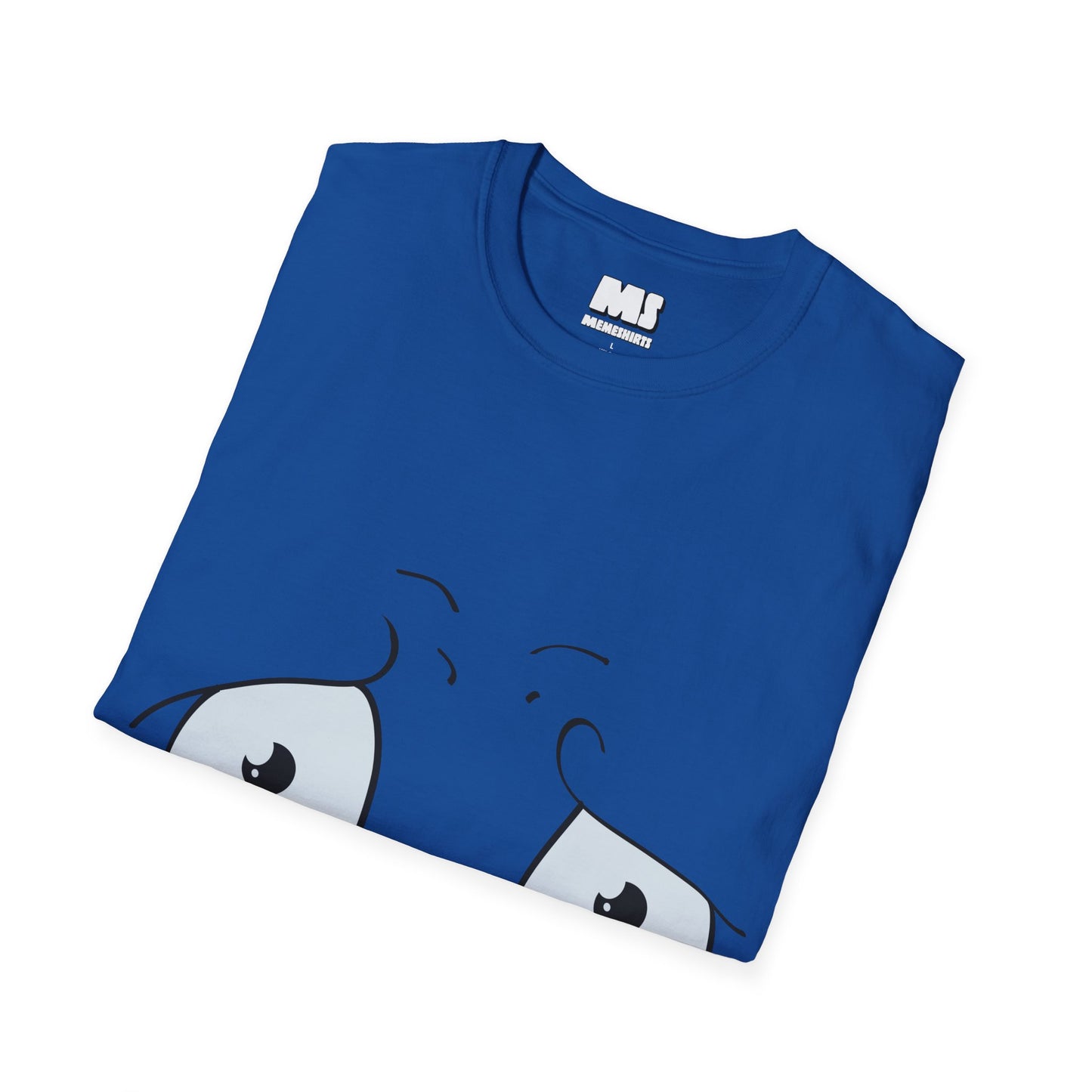 Emotional Cartoon Face T-Shirt | Unisex Softstyle Tee for Comfort & Expression