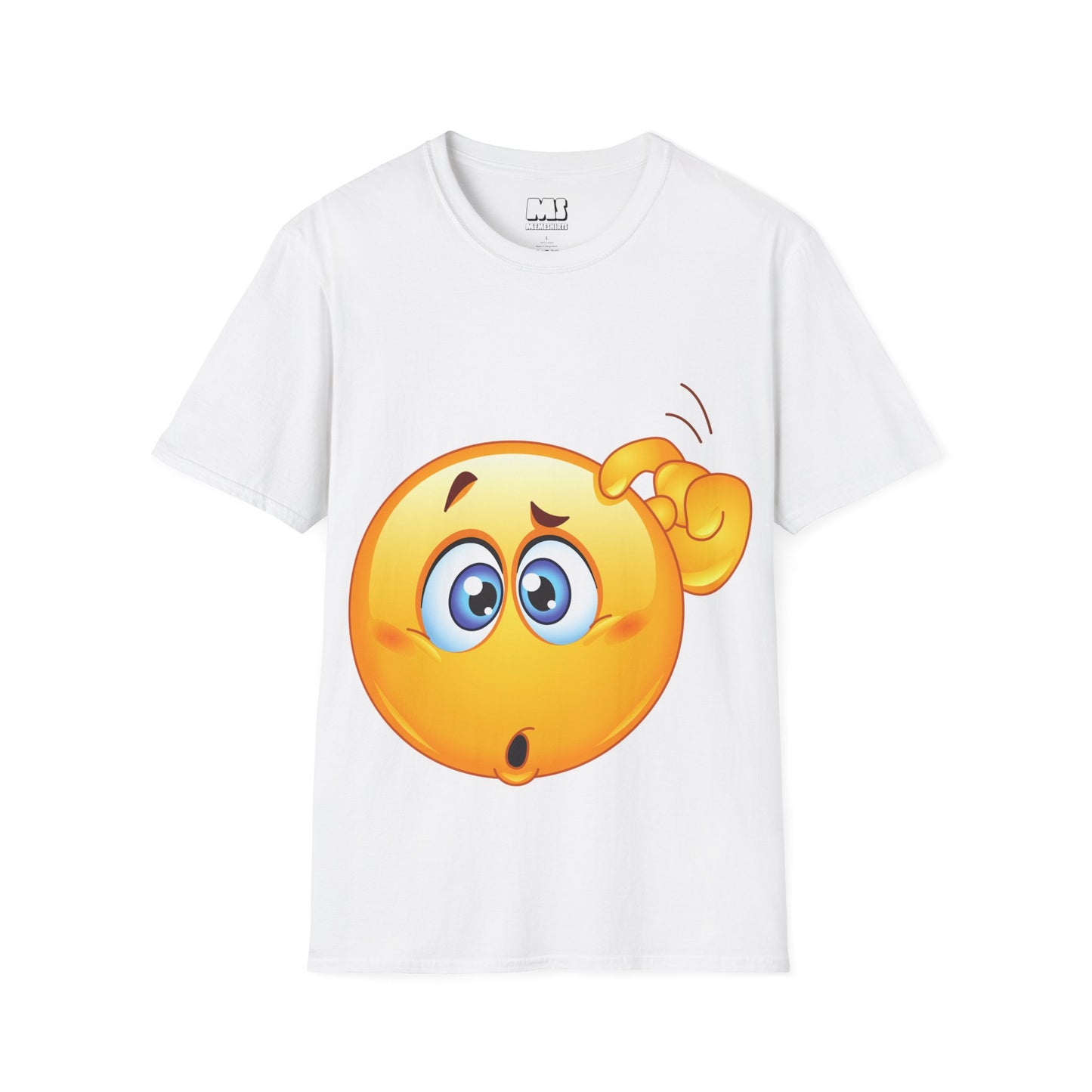 Surprised Emoji Unisex Softstyle T-Shirt – Fun, Casual Wear for Everyday Smiles