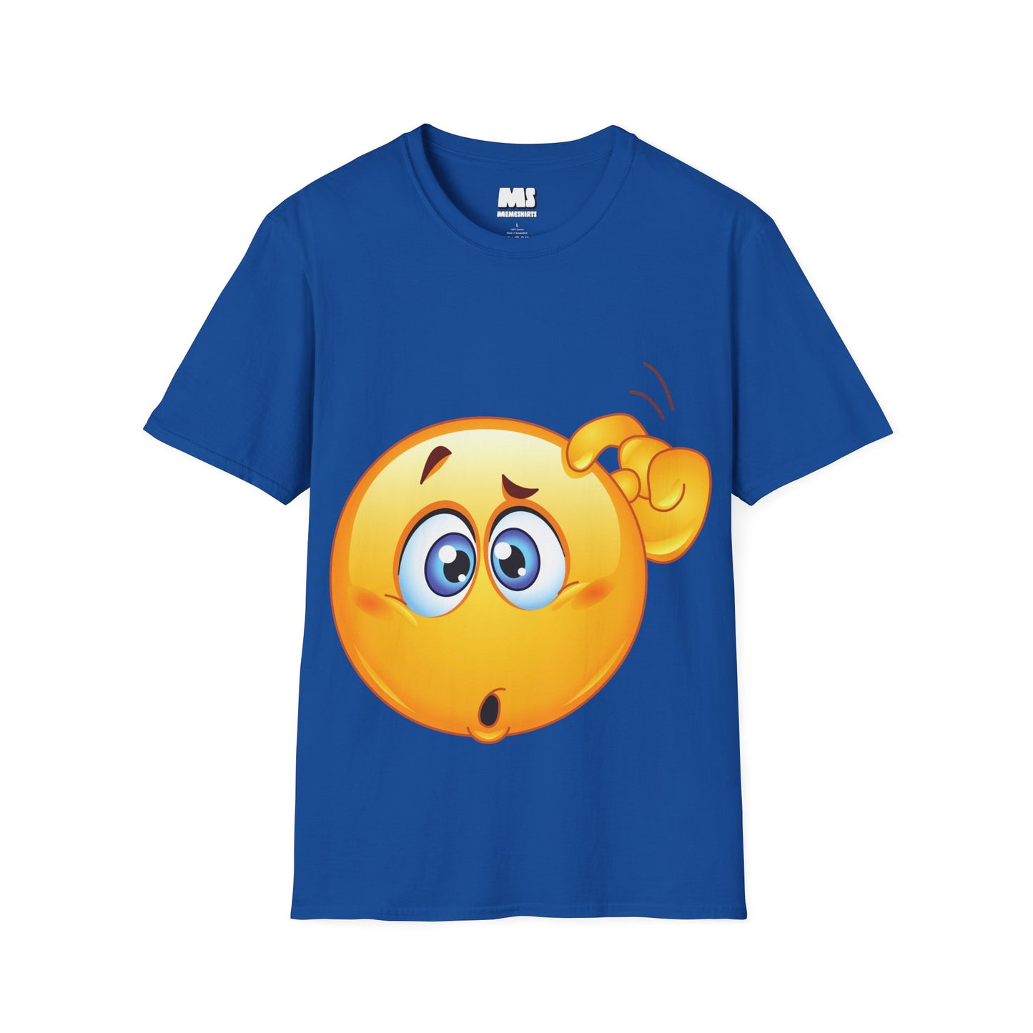 Surprised Emoji Unisex Softstyle T-Shirt – Fun, Casual Wear for Everyday Smiles