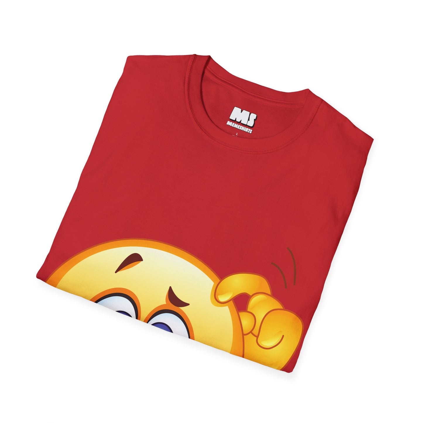 Surprised Emoji Unisex Softstyle T-Shirt – Fun, Casual Wear for Everyday Smiles