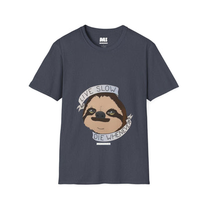 Live Slow Die Whenever Sloth Unisex Softstyle T-Shirt