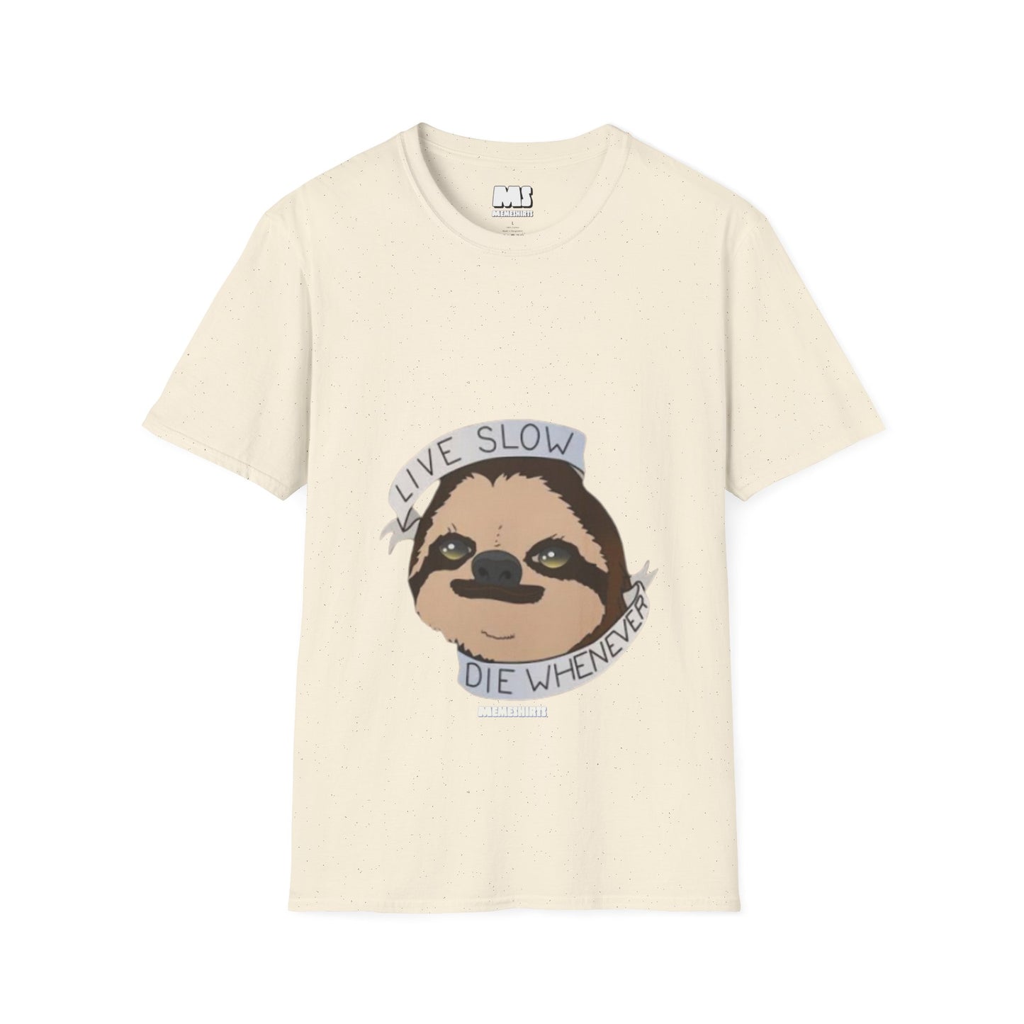 Live Slow Die Whenever Sloth Unisex Softstyle T-Shirt
