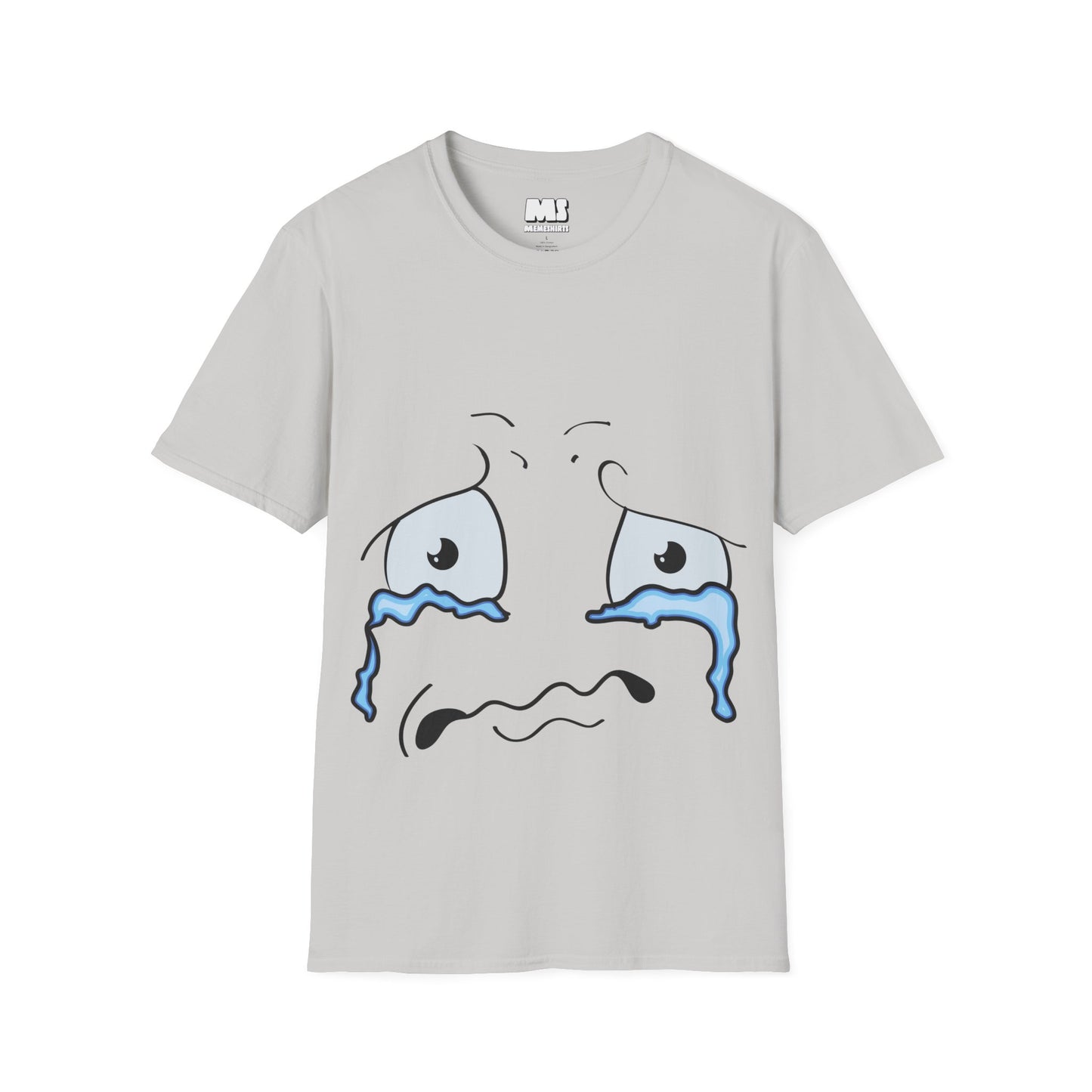 Emotional Cartoon Face T-Shirt | Unisex Softstyle Tee for Comfort & Expression