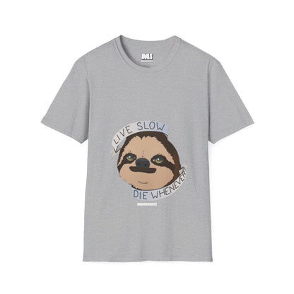 Live Slow Die Whenever Sloth Unisex Softstyle T-Shirt