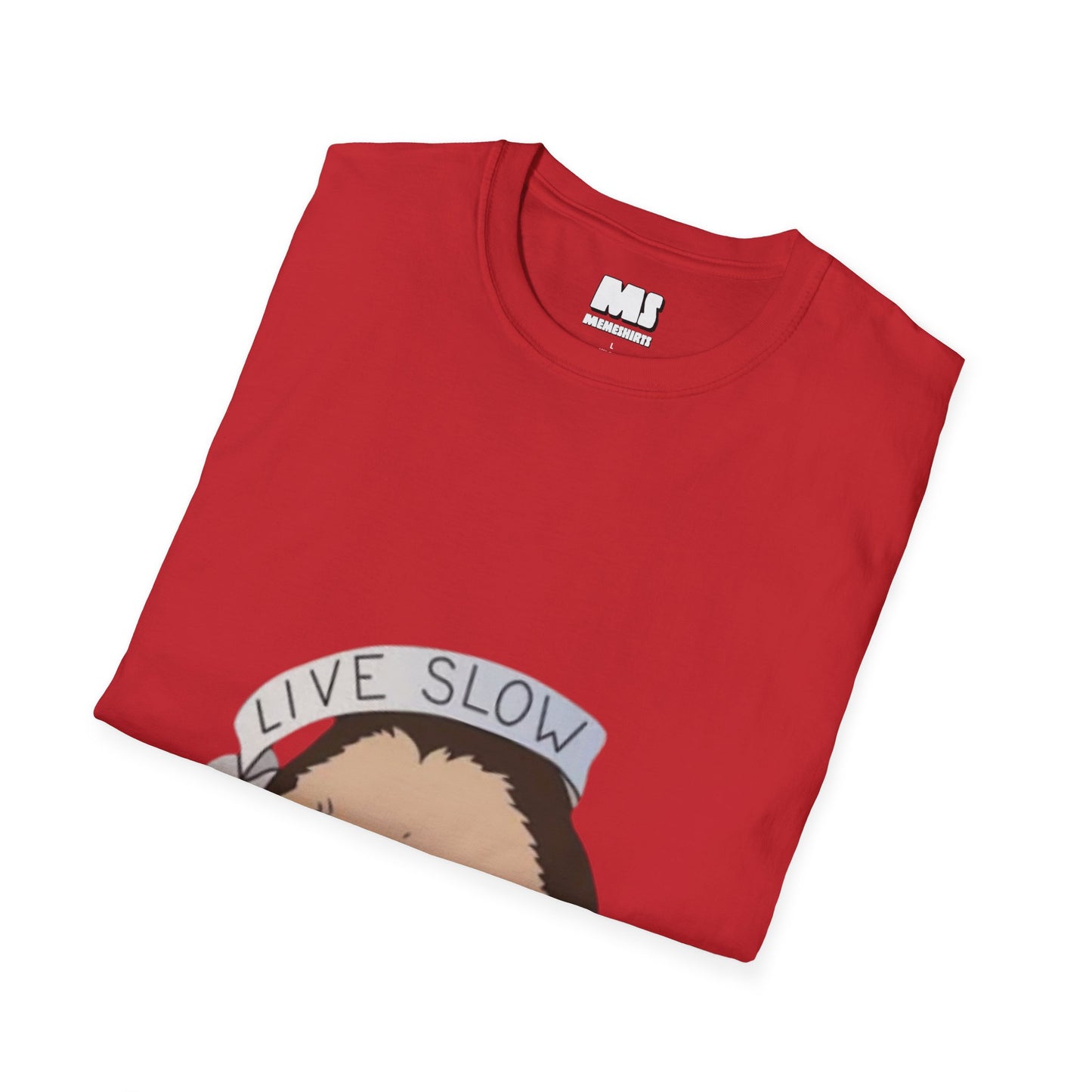 Live Slow Die Whenever Sloth Unisex Softstyle T-Shirt