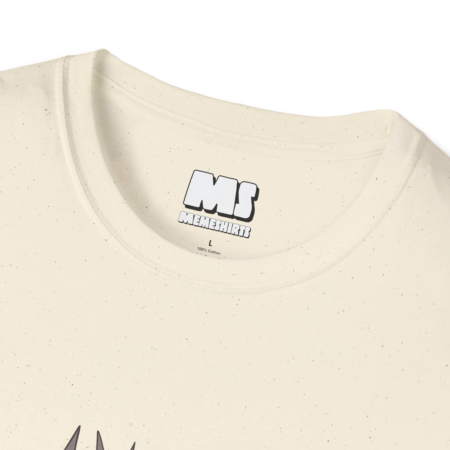 Funny Graphic Unisex Softstyle T-Shirt - Shouting Face Design