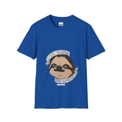 Live Slow Die Whenever Sloth Unisex Softstyle T-Shirt