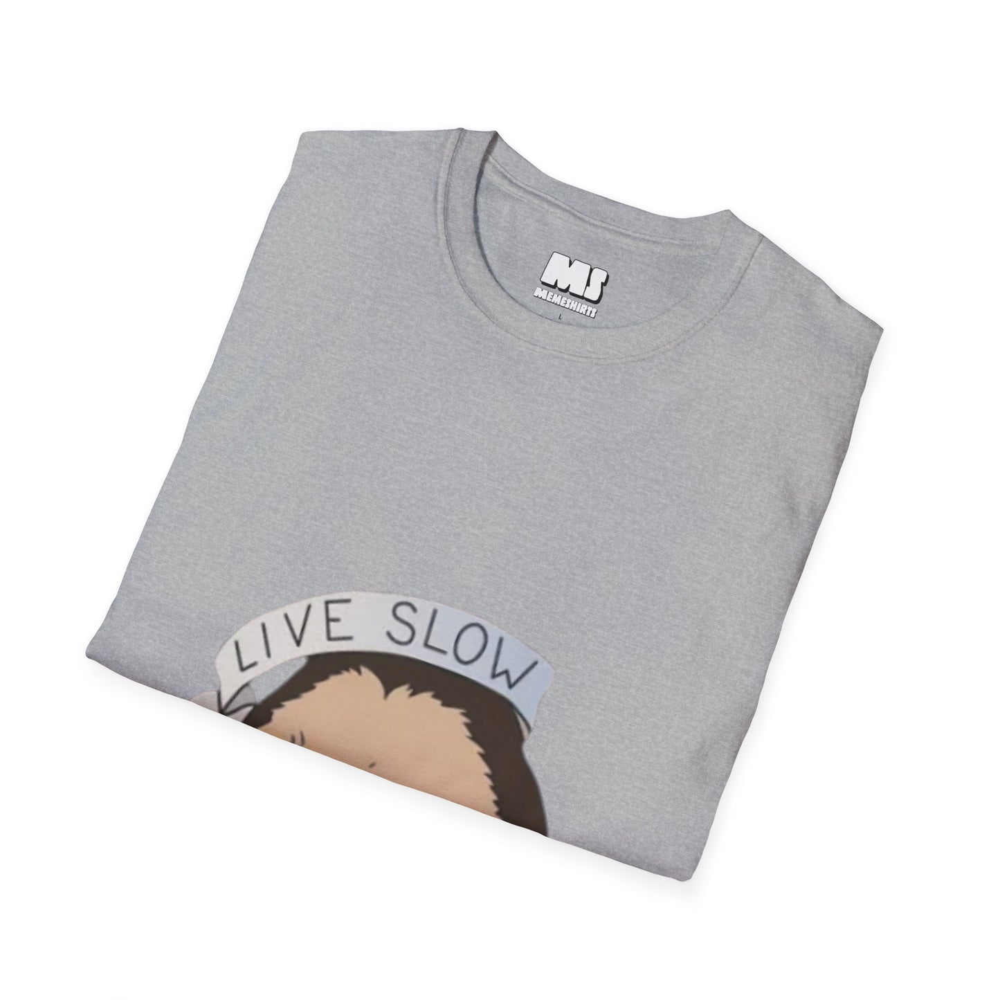Live Slow Die Whenever Sloth Unisex Softstyle T-Shirt