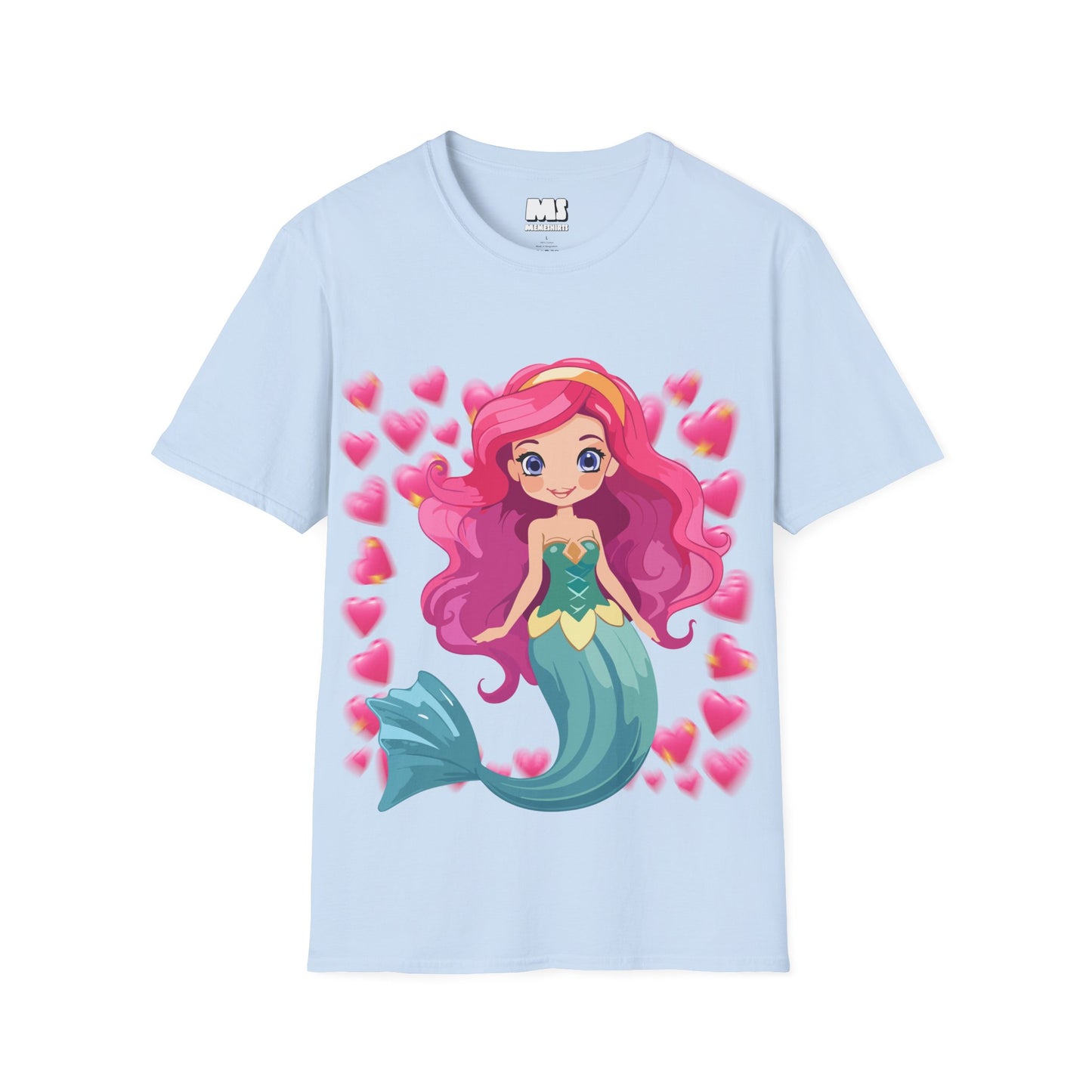 Cute Mermaid Graphic T-Shirt for Kids and Teens