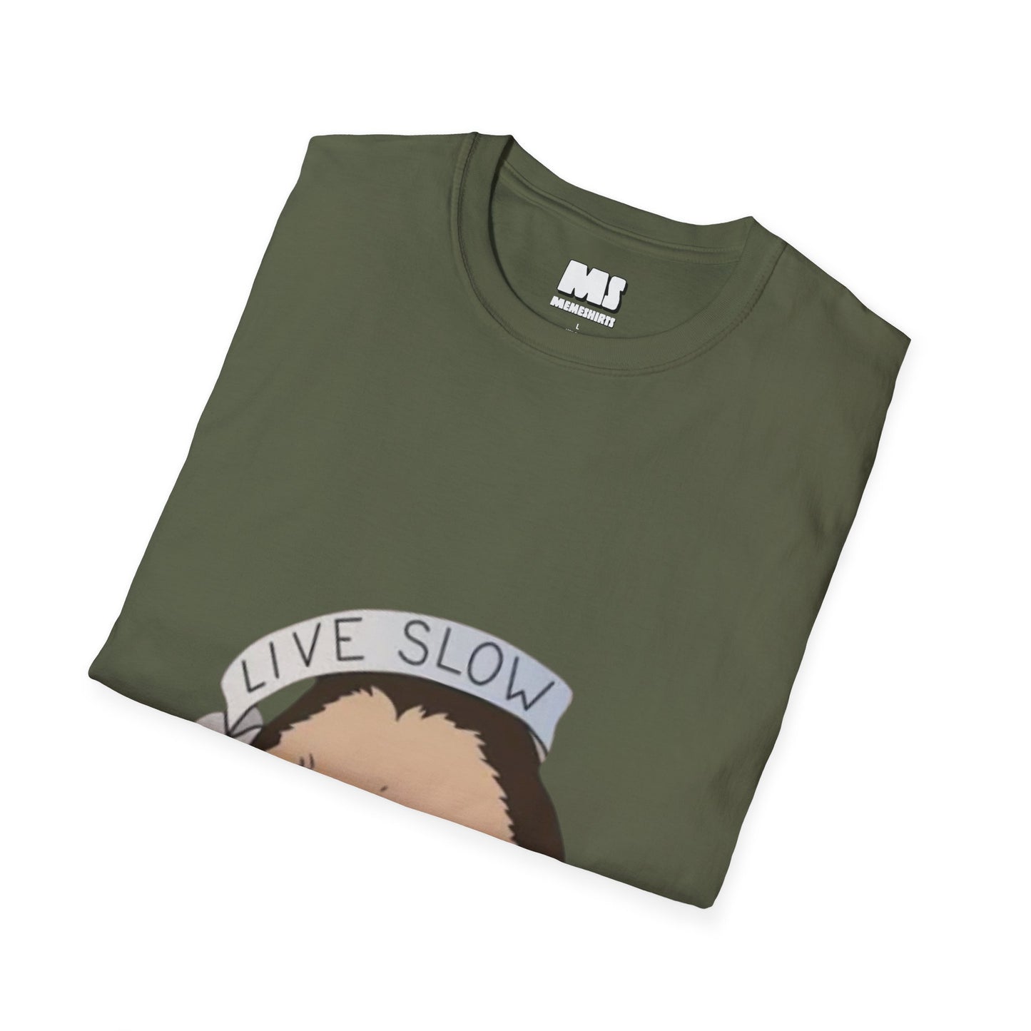 Live Slow Die Whenever Sloth Unisex Softstyle T-Shirt