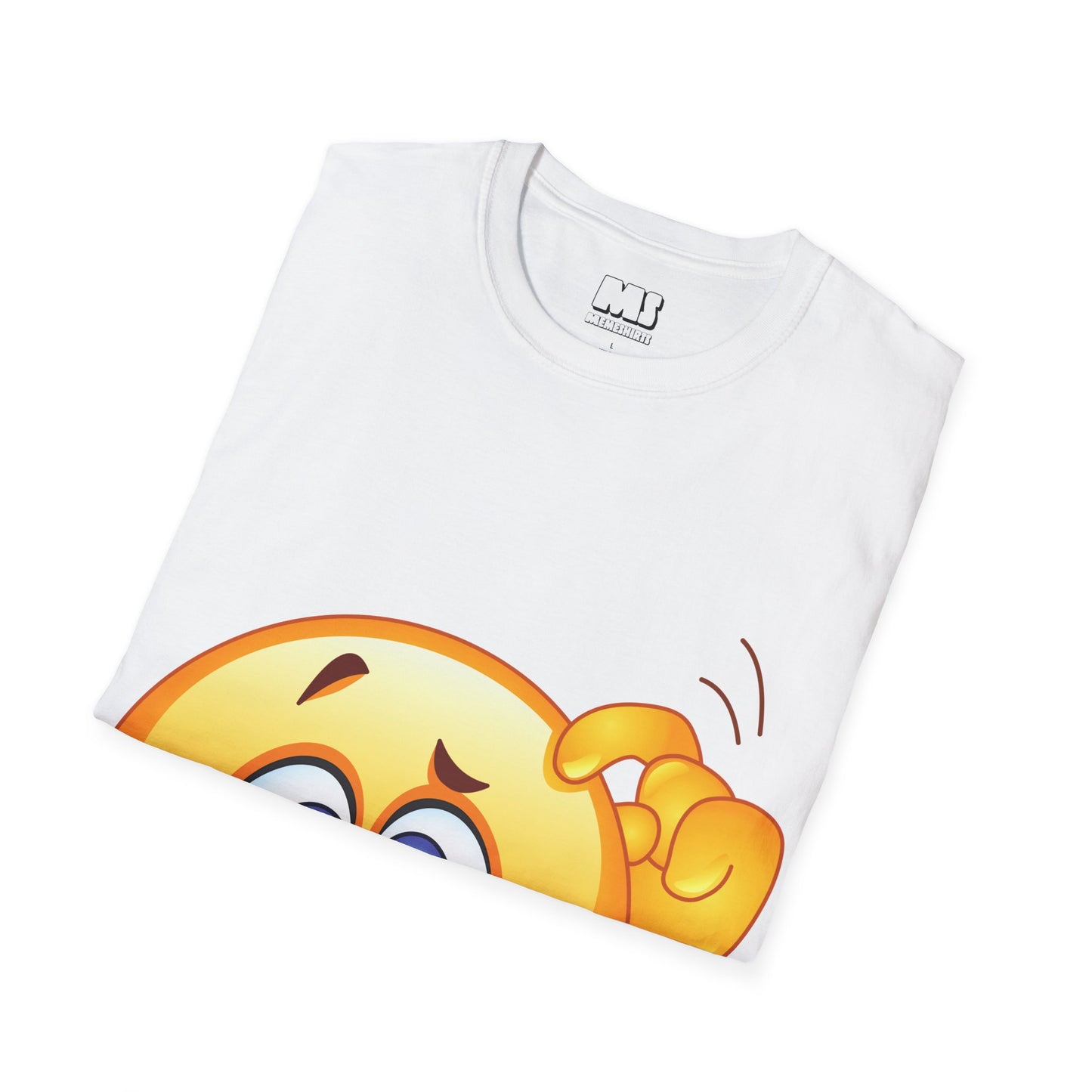 Surprised Emoji Unisex Softstyle T-Shirt – Fun, Casual Wear for Everyday Smiles