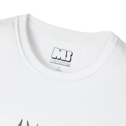 Funny Graphic Unisex Softstyle T-Shirt - Shouting Face Design