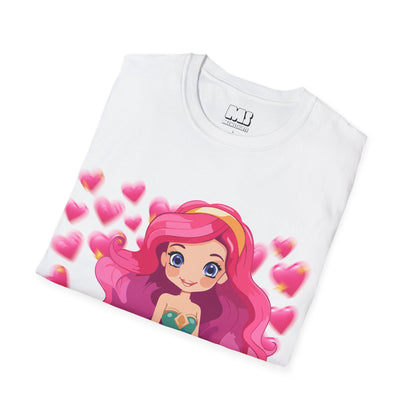 Cute Mermaid Graphic T-Shirt for Kids and Teens