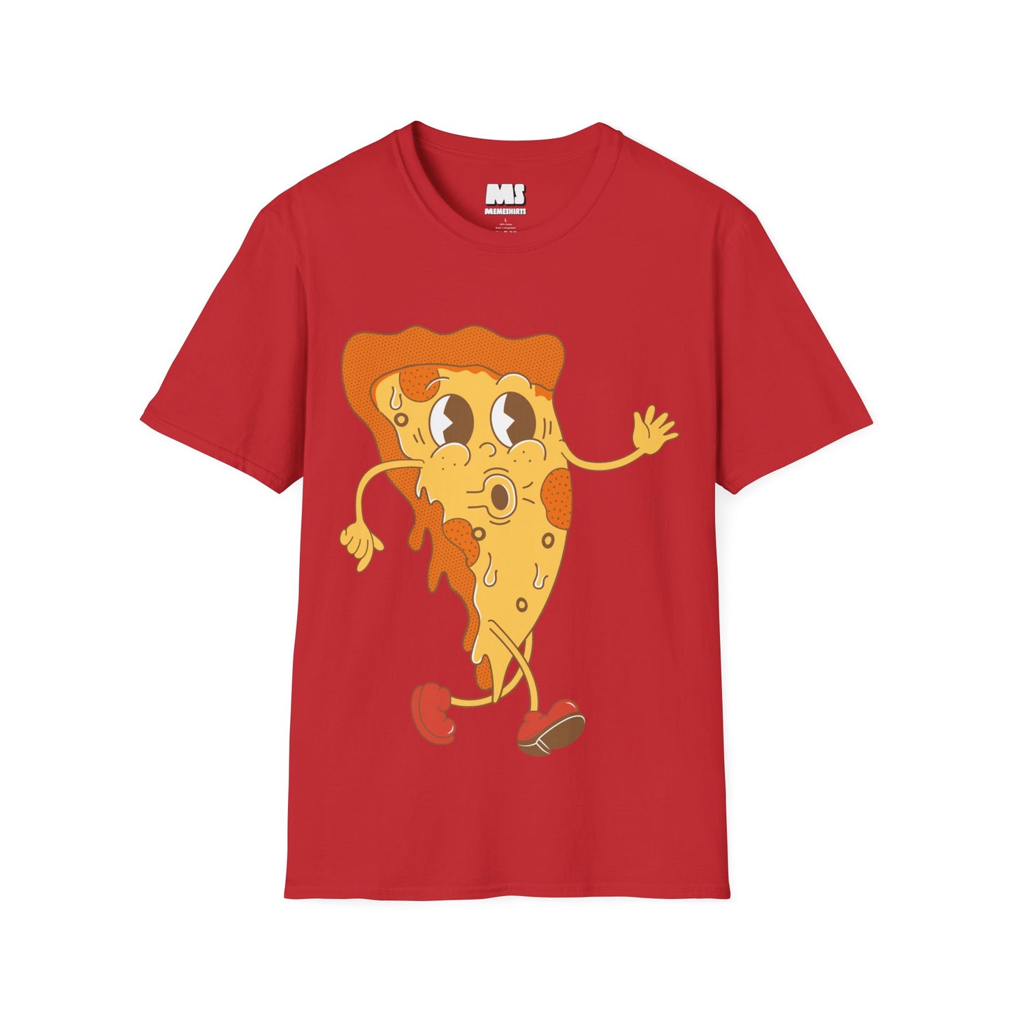 Playful Pizza Unisex Softstyle T-Shirt - Fun Casual Wear for Food Lovers