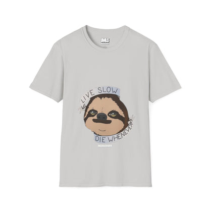 Live Slow Die Whenever Sloth Unisex Softstyle T-Shirt