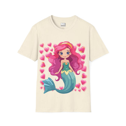 Cute Mermaid Graphic T-Shirt for Kids and Teens